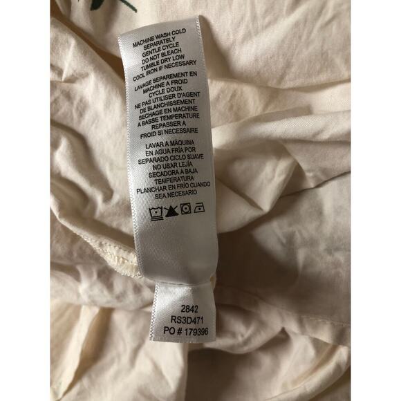 Splendid Blossom Dress Floral Sleeveless V-Neck Tiered Maxi Off-White Medium - Picture 6 of 7